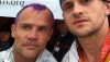 Flea and Joshua Holmes After the 2011 Los Angeles Marathon