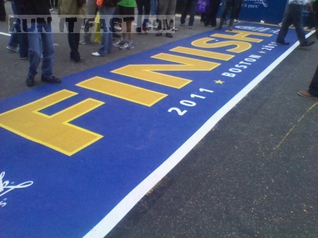 boston marathon finish line. Boston Marathon (2011)