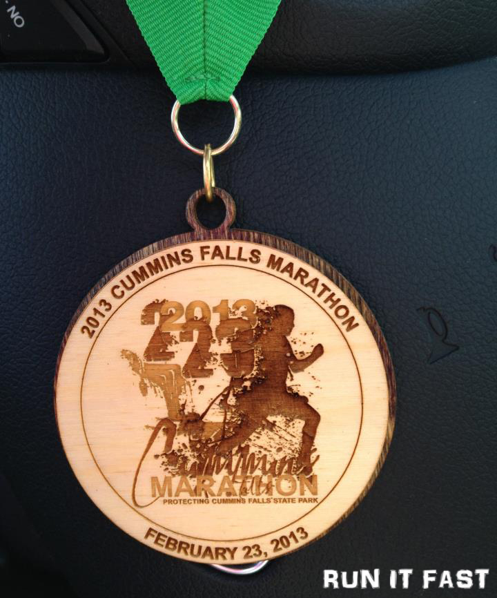Cummins Falls Marathon Medal (2013) Run It Fast®Run It Fast®