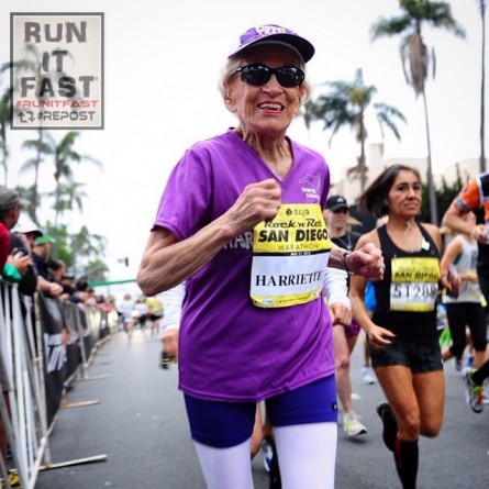 Harriett Thompson Oldest Runner to Run a Marathon - Run It Fast