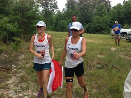 Marylou Corino and Lisa Van Wolde Finishing the 2015 Vol State 500K - Run It Fast